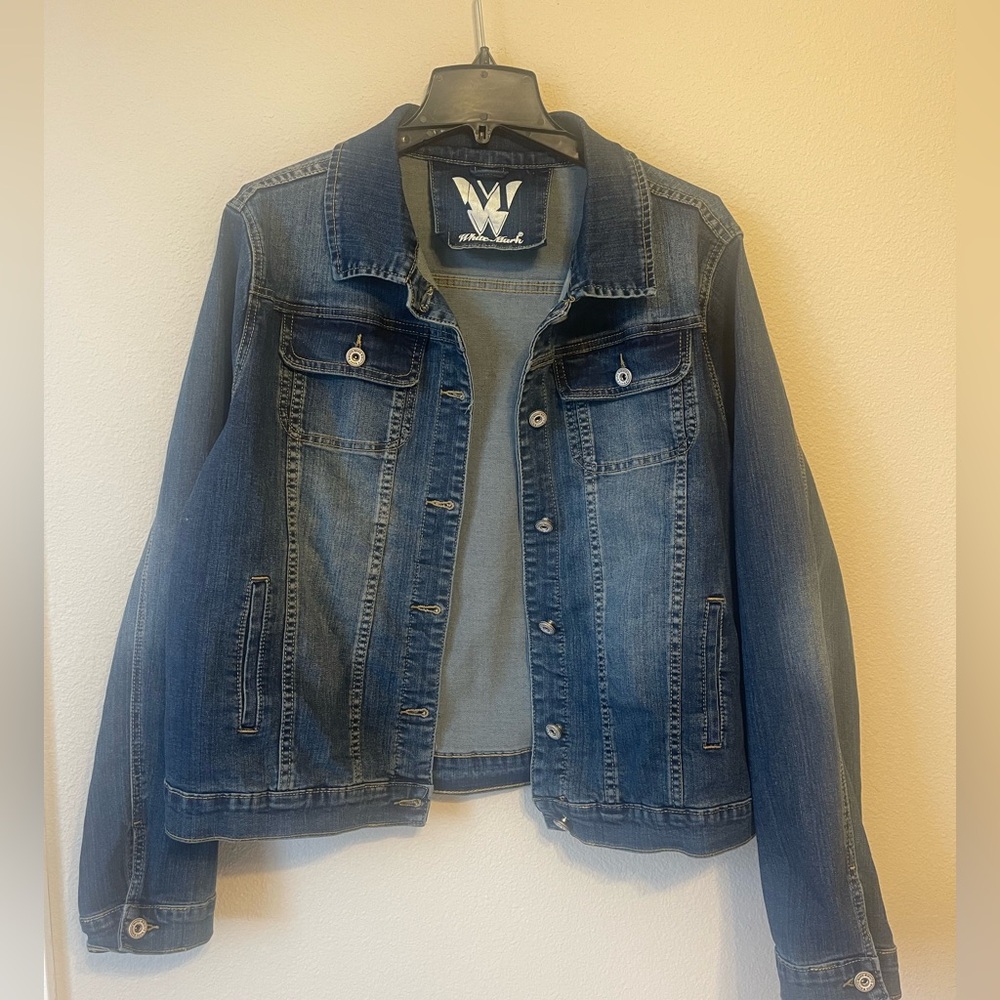 White Mark Denim Jean Jacket 2X